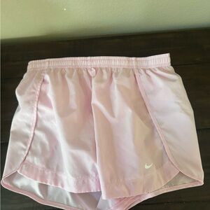 Nike Light Pink Girls' Athletic Shorts with Swoosh
